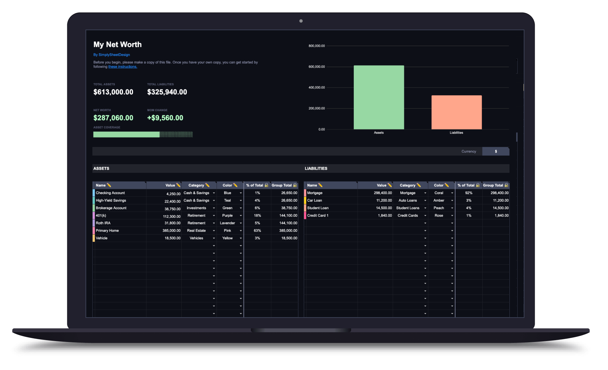 Net Worth Tracker preview